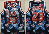 Bulls 23 Michael Jordan Black 1997 98 Hardwood Classics Floral Fashion Swingman Jersey Dzhi,baseball caps,new era cap wholesale,wholesale hats